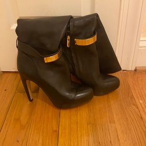Sam Edelman black leather knee boots